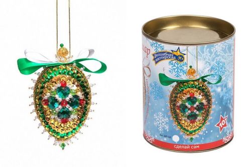 шишка новогодняя "изумрудная" Шишка новогодняя "Изумрудная"