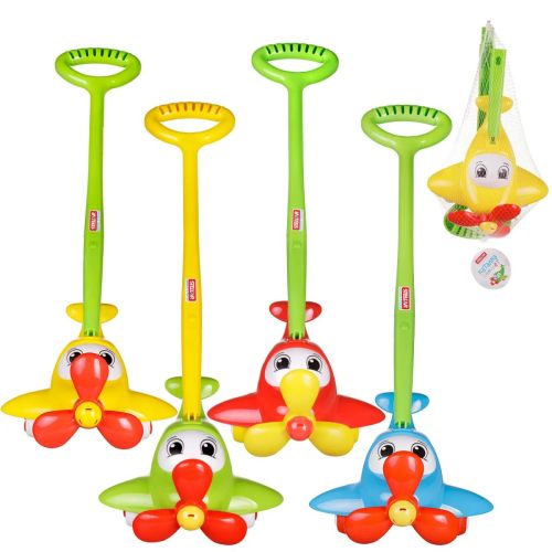 stellar игрушка-каталка самолет синий фото 2 STELLAR Игрушка-каталка Самолет синий фото 2