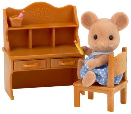 Игровой набор Sylvanian Families Дочка Мышонок и школьная парта 5142 фото 2