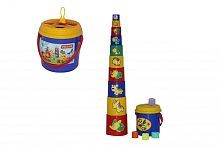 Пирамидка Занимательная (16 элементов), в сеточке 14,2х14,2х75,1 см