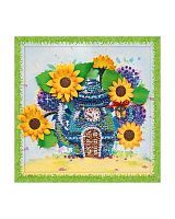 Набор для творчества мозаика из пайеток Чаепитие в подсолнухах