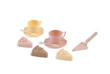 Набор для песка НОРДПЛАСТ Эстетика 3 формочки, лопатка, 2 чашки, 2 блюдца, 2 ложки