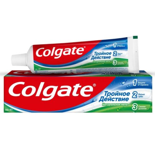 зубная паста colgate тройное действие 100 мл Зубная паста COLGATE Тройное действие 100 мл