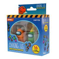 Игровой набор Among us 2 серия 2 шт в наборе желтый и зеленый 5 см