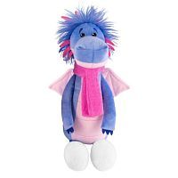 Мягкая игрушка Дракон Марк в шарфике и валенках, 25 см