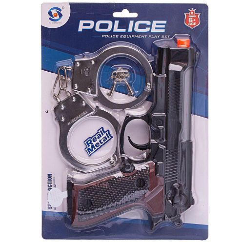Игровой набор Junfa Полиция (пистолет, наручники с ключами) фото 4
