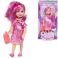 Кукла ABtoys Brilliance Fair 13 см в розовом платье с сумочкой