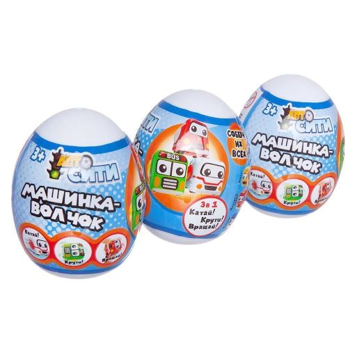 Машинка-волчок ABtoys АвтоСити в яйце, 6 видов фото 2