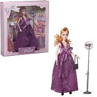 Кукла Junfa Atinil Звезда эстрады (в длинном платье с поясом-бантом) в наборе с аксессуарами 28см