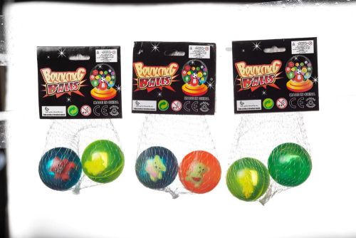 Мячик Junfa-попрыгунчик 4см "Полупрозрачный", набор 2шт, цвета в ассортименте фото 2