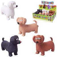 Игрушка-антистресс ABtoys Тянучка Такса, 10,5 см. 4 цвета