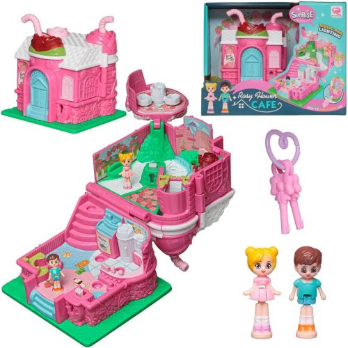 кукольный дом-трансформер junfa кафе на батарейках Кукольный дом-трансформер Junfa Кафе на батарейках