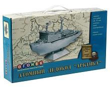 Сборная модель ОГОНЁК Атомный ледокол "Арктика" (С-288) 1:400