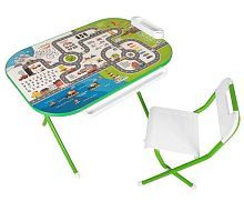 Набор детской складной мебели "На дороге" зеленый