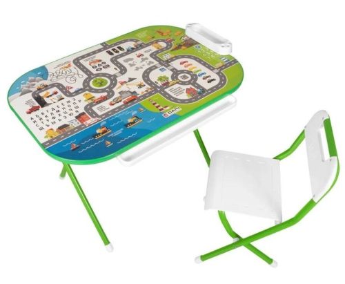 Набор детской складной мебели "На дороге" зеленый