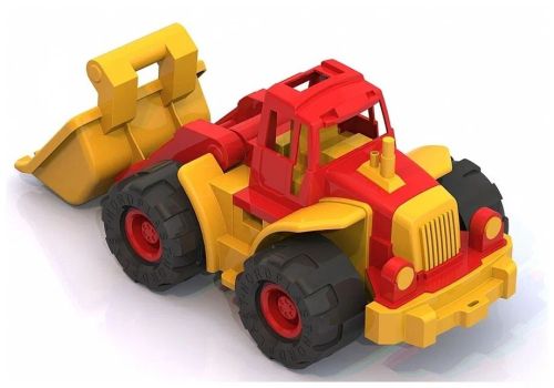 Трактор Нордпласт Богатырь мини с грейдером 50х22х21 см в ассортименте 299 фото 3