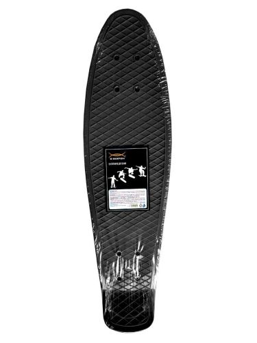 Скейтборд пенниборд X-Match 649102 пластик 65x18 см черный фото 2