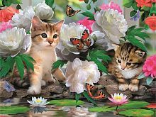 Пазл Super 3D Среди пионов, 48 дет.