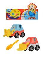 Конструктор, 2 машинки, отвертка