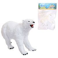 Фигурка Abtoys Юный натуралист Дикие животные и птицы Медведь белый, термопластичная резина