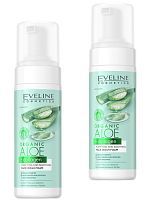 EVELINE Organic Aloe+Collagen Пенка для умывания очищ.-успок. 150мл 2шт