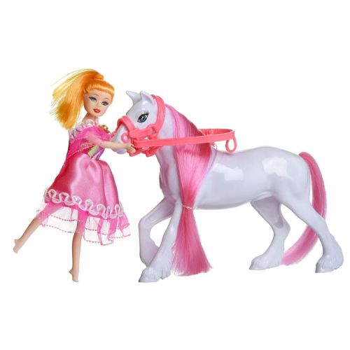 игровой набор abtoys моя лошадка куколка и белая лошадка фото 6 Игровой набор ABtoys Моя лошадка Куколка и белая лошадка фото 6
