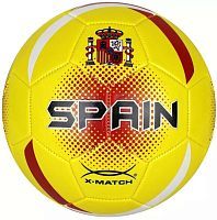Мяч футбольный X-Match размер 5 покрышка 1 слой 1,6 мм PVC  Испания 56474