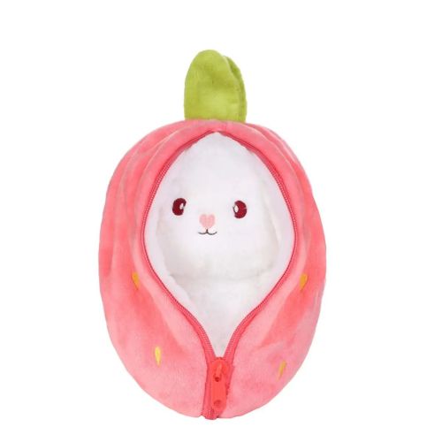 Мягкая Игрушка MAXITOYS Зайка в Клубнике 15 см фото 3