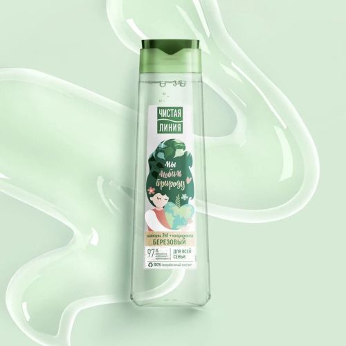 чистая линия шампунь березовый для всей семьи 400мл фото 3 Чистая Линия Шампунь Березовый для всей семьи 400мл фото 3