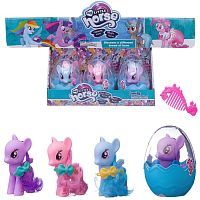 Пони в яйце (с бантиком), 6шт в дисплейной коробке, 3 вида в коллекции
