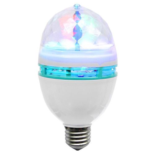 Лампа VEGAS Диско, 3 разноцветных LED лампы, цоколь Е27, 220 V /48/12 фото 2