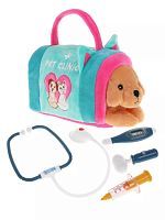 Набор мягкая игрушка щенок в сумочке Fluffy Family Pet clinic 682147