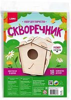 Набор для творчества LORI Конструктор из дерева Скворечник Домик скворца