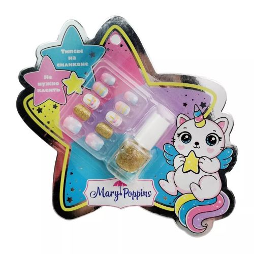 Набор для детского маникюра Mary Poppins Ноготки (типсы, лак для ногтей) 456006 в ассортименте фото 4