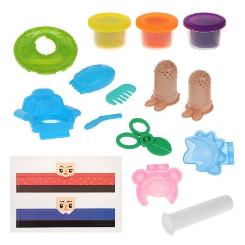 Набор для лепки "Студия причесок"тесто 150г, аксессуары фото 2