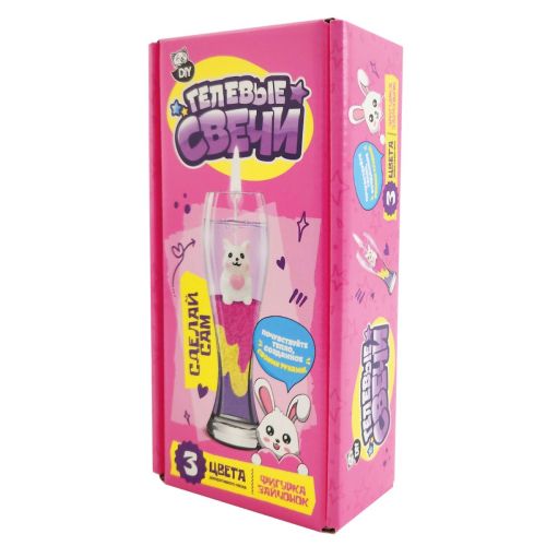 набор для творчетсва сделай сам гелевая свеча фигрука зайчонок Набор для творчетсва Сделай сам Гелевая свеча фигрука Зайчонок