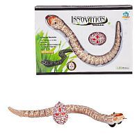 Игрушка Junfa Интерактивные насекомые и пресмыкающиеся Змея бежевая на ИК управлении