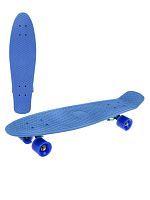 Скейтборд пенниборд X-Match 649104 пластик 65x18 см синий