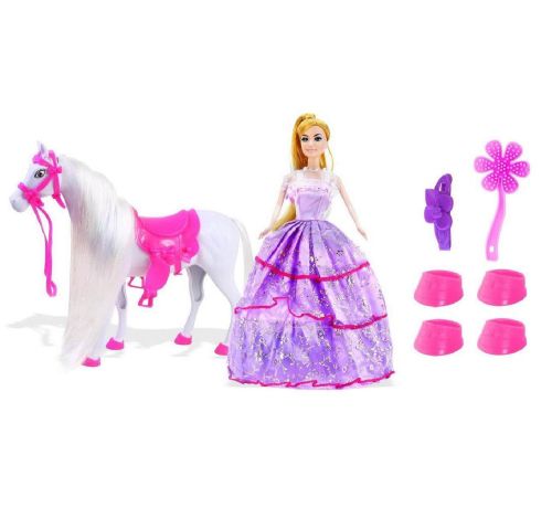 игровой набор junfa лошадка, кукла и игровые предметы (№1) фото 2 Игровой набор Junfa Лошадка, кукла и игровые предметы (№1) фото 2