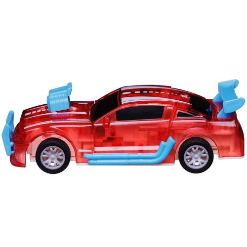 Машинка Abtoys разбивающаяся инерционная красная 1:32 фото 3