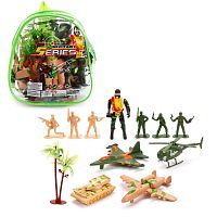Набор Военный, солдатики, техника, рюкзак
