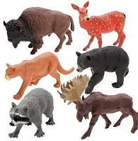 Набор фигурок Дикие животные, 6 шт., пакет