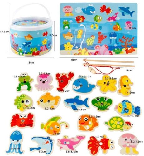 Игровой набор "Рыбалка", в комплекте 22 предмета