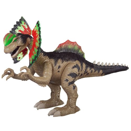 динозавр дилофозавр темно-зеленый (движение вперед, свет, звук) фото 2 Динозавр Дилофозавр темно-зеленый (движение вперед, свет, звук) фото 2