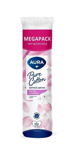 Ватные диски AURA 150шт