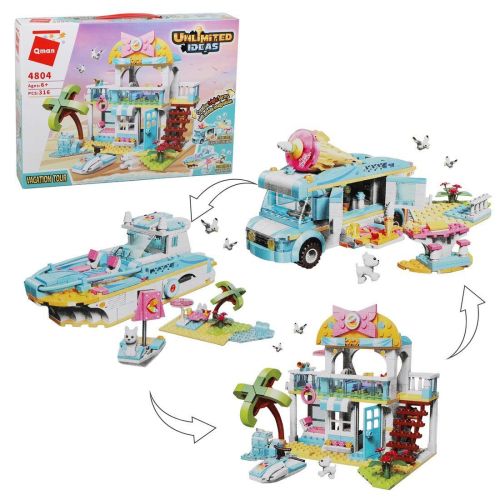 Конструктор Райский отдых 3в1, 316 деталей, кор.