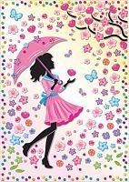 Набор для изг-ния картины Мон Амур Девушка под зонтом