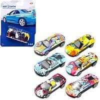 Машинка Abtoys Автосити металлическая граффити без механизмов 1:64