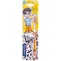 Зубная щетка Longa Vita детская Влад А4 от 5 лет оранжевая