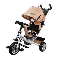 Детский трехколесный велосипед Moby Kids Comfort 10x8 EVA бежевый 641223